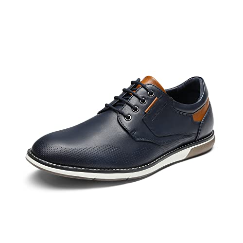 Bruno Marc Men's Casual Dress Oxfords Shoes Business Formal Derby Sneakers 8.5 Wide Blue