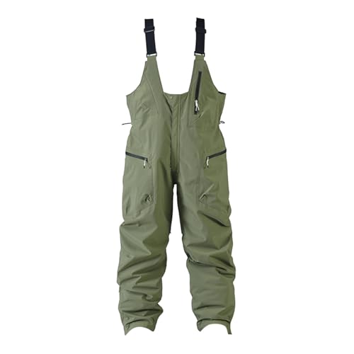 Pantalones de esquí multibolsillos térmicos para rutas de senderismo y trabajo en invierno