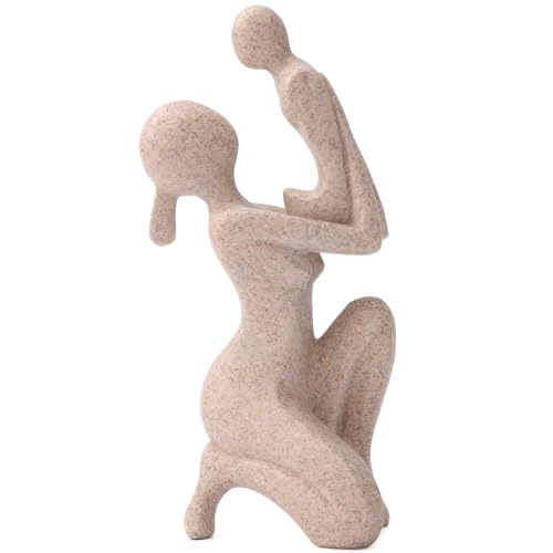 New Mom Gifts - 8.07” Mother and Child Figurine,Resin Statue for First Time Mothers, Baby Shower Adoption Birthday Gifts,Ideal Decor For Shelf Living Room Bedroom Bookshelf CoffeTable and Office