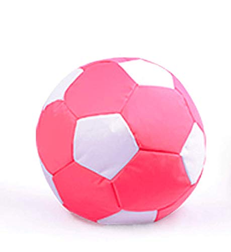 WAJI Football lazy couch bean bag chair, single indoor outdoor bean bag chair, living room, suitable for children and adults Diameter 110-Pink