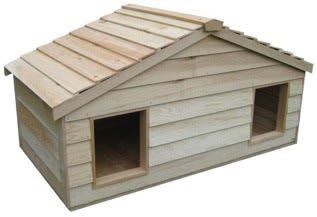 Large Insulated Pet House for 4 Cats or 2 Dogs | Outdoor Dog and Cat House for Winter | Hand Crafted Material