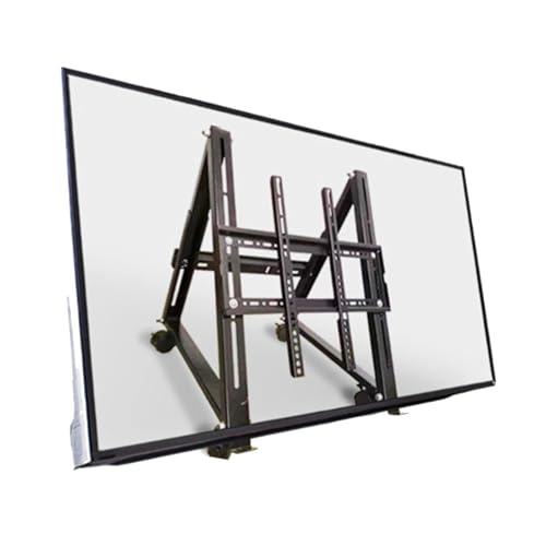 Soporte portátil de piso para TV universal con ruedas y ajuste inclinable miniatura 1