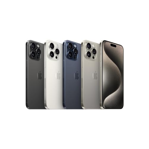 Image of Apple iPhone 15 Pro Max, 1TB, Blue Titanium - Unlocked (Renewed)