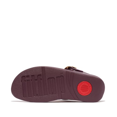 Image of FitFlop Lulu Adjustable Leather Toe-Post Sandals