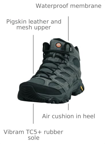 Image of Merrell Men's Moab 3 Mid Waterproof Hiking Boots