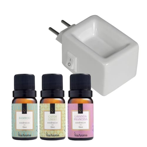 Difusor Elétrico em Porcelana com Chave Liga/Desliga, Bivolt. Aco...