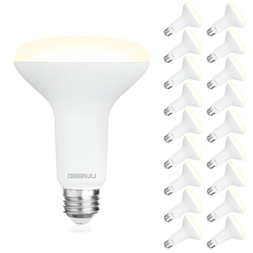 Image of DEGNJU 18 Pack BR30 LED Recessed Light Bulb, Dimmable Indoor Flood Light Bulbs CRI80 7W Equivalent 65W 3000K Warm White 650 Lumens, 15000 Lifetime Hours E26 Base LED Can Light Bulb, Flicker-Free