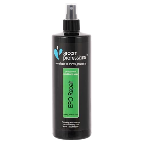 GROOM PROFESSIONAL Evening Primrose Oil Conditioning Dog Spray - Coat Conditioner Spray for Dogs - Helps to Maintain Healthy Coat & Skin - Conditions, Adds Shine & Reduces Static, 500ml