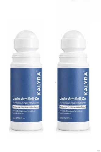 Image of KALYRA Daily Underarm Brightening Roll On - 5% Potassium Azeloyl Diglycinate | Helps In Reducing & Removing Dark Underarms & Body Odour for Men & Women(50 Ml) (Pack of 2)