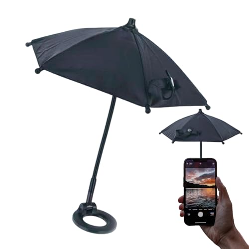 Genérico Schirmschutz Für Smartphone | Magnetischer Handy Schirm,Verstellbarer Tragbarer Entspiegelnder Sonnenschutz für Smartphone bei Outdoor Aktivitäten Reisen Arbeit Fotografieren und Videos