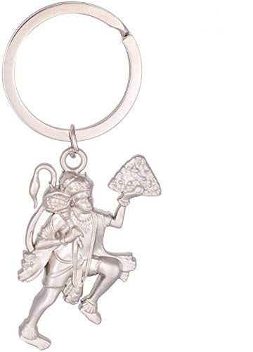 Deltoyhut Gold Hanuman Ji Gada Keychain|| Key-Ring for Spiritual Protection and Good Luck