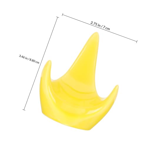 Support pour ocarina ERINGOGO en céramique jaune stable pack de 4 - 2