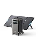 Anker SOLIX F3800 Portable Power Station with 400W Solar Panel, 3840Wh LiFePO4 Battery, 6000W AC output with 120V/240V, Solar Generator for Home Use, RV, Emergencies, Power Outages, Outdoor Camping