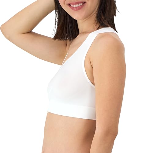 Hanes Women's Seamless Racerback Bra, Pullover Full-Coverage Bralette, 2-Pack3