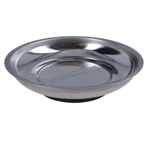 Magnetic Parts Tray Dish Storage Holder Circular Round Stainless Steel 6