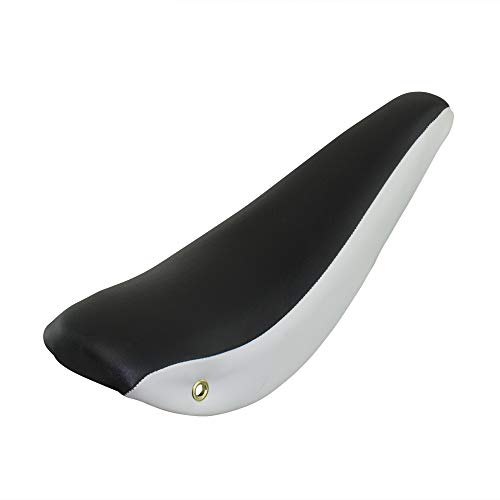 Fenix Cycles 16" Banana Seat/Saddle Vinyl Two-Tone, Black White #TOP8