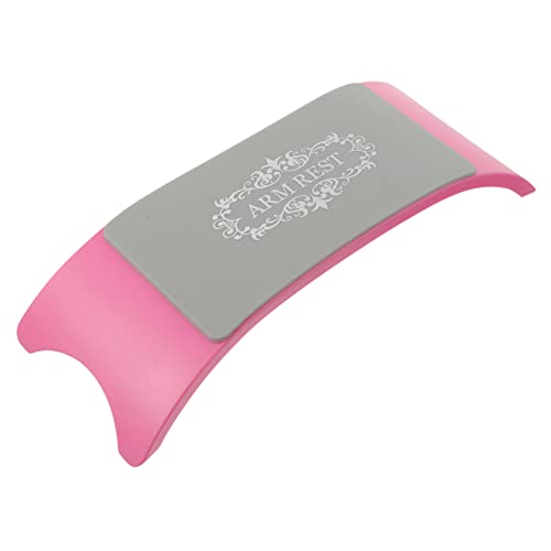 Beaupretty ネイルアートシリコンハンドピロー 爪 ネイル ネイルアートレスト ネイルデスククッション キット 人工 ネイルハンドレスト マニキュアアームピロー 手枕 abc化合物 ピンク