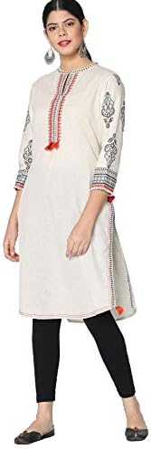 Srishti By Fbb Cotton Flex Side Slit Kurta