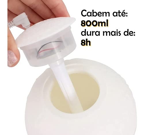 Umidificador de Ar- Luminária- Lua Cheia