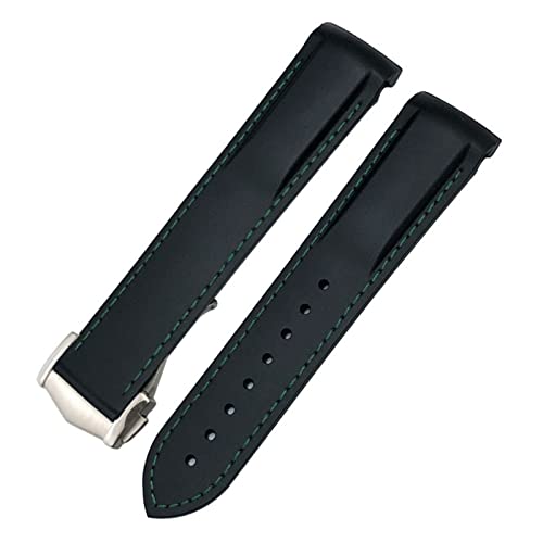 [EKSIL] 20mm J[uo[voh IK Xs[h}X^[ [EHb` V[}X^[ 300 AT150 XgbvɓK(Black Green,Black Buckle)
