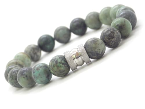 Bracelet homme turquoise naturelle perles ethniques idée cadeau homme