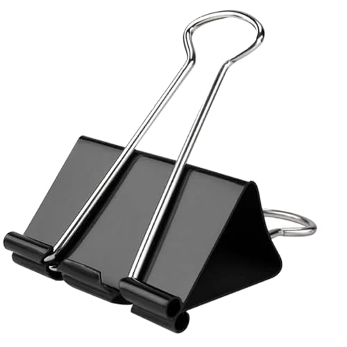 50 Pack Extra Large Binder Clips 2.4 Inch, Upgrade Large Binder Clips Big Paper Clips Clamps for Office and Home Supplies, Black