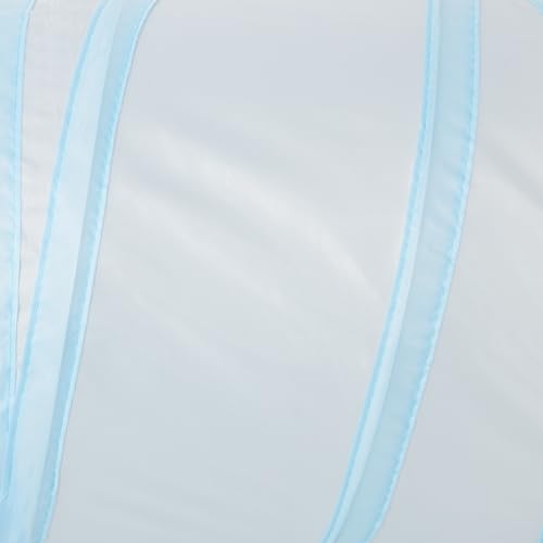 Image of Tempcore Cat Tunnel for Indoor Cats, 3 Way Collapsible Pet Play Tunnel with Teaser Wand, Peek Holes & Hanging Ball, Interactive Tube for Kittens & Rabbits, Light Grey&Blue