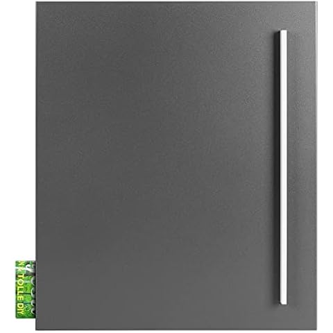 Design-Briefkasten grau-Aluminium MOCAVI Box 110 Postkasten Cover
