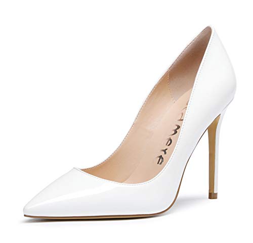 Image of Castamere Womens High Heels Pointed-Toe Slip-on Stilettos Pumps 4Inch Heel Shoes