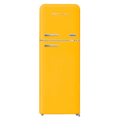 PYRAMIDEA Frigorifero Vintage Colorato Giallo Doppia Porta Ventilato 240 L Lordi (206 L Netti) MAMBO2402Y