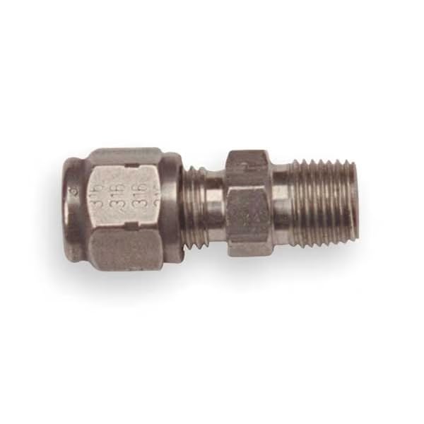 Compression Fitting, Non-Adj, 1/8NPT, L 1/8, Mfr: FTG-154-105-A