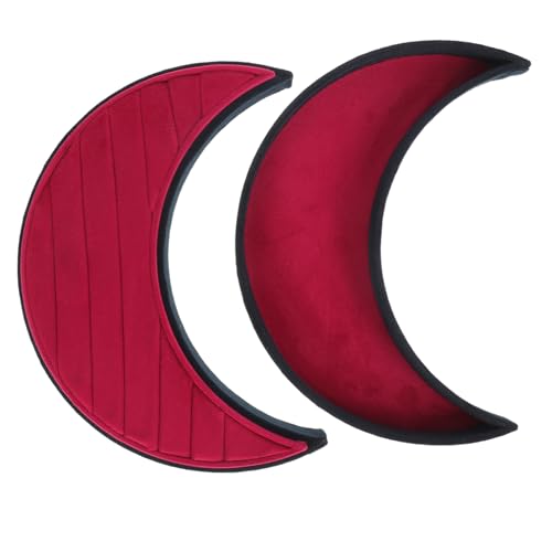 Boîte à boucles oreilles et bagues multi-compartiments forme lune Baluue