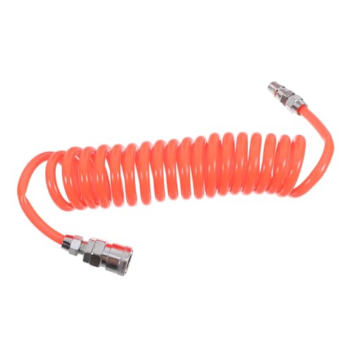 Manguera de PU flexible anti enredos con conectores rápidos para aire comprimido 2