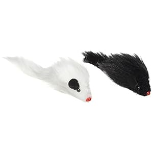 SPOT Twin Plush Mice Cat Toy- Rattle and Catnip Toy for Indoor Cats and Kittens – Classic Toy for Batting and Chasing Around – Fun Entertainment for Hours – 4.5in, 2pcs