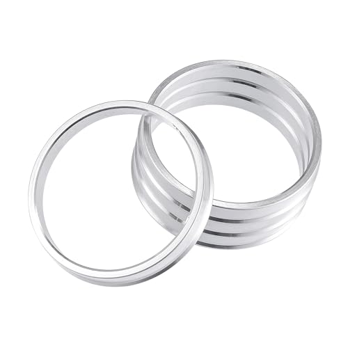 Hihaha Anelli di centraggio per mozzo auto, in lega di alluminio, diametro esterno da 74,1 mm a diametro interno 65,1 mm, 4 pezzi