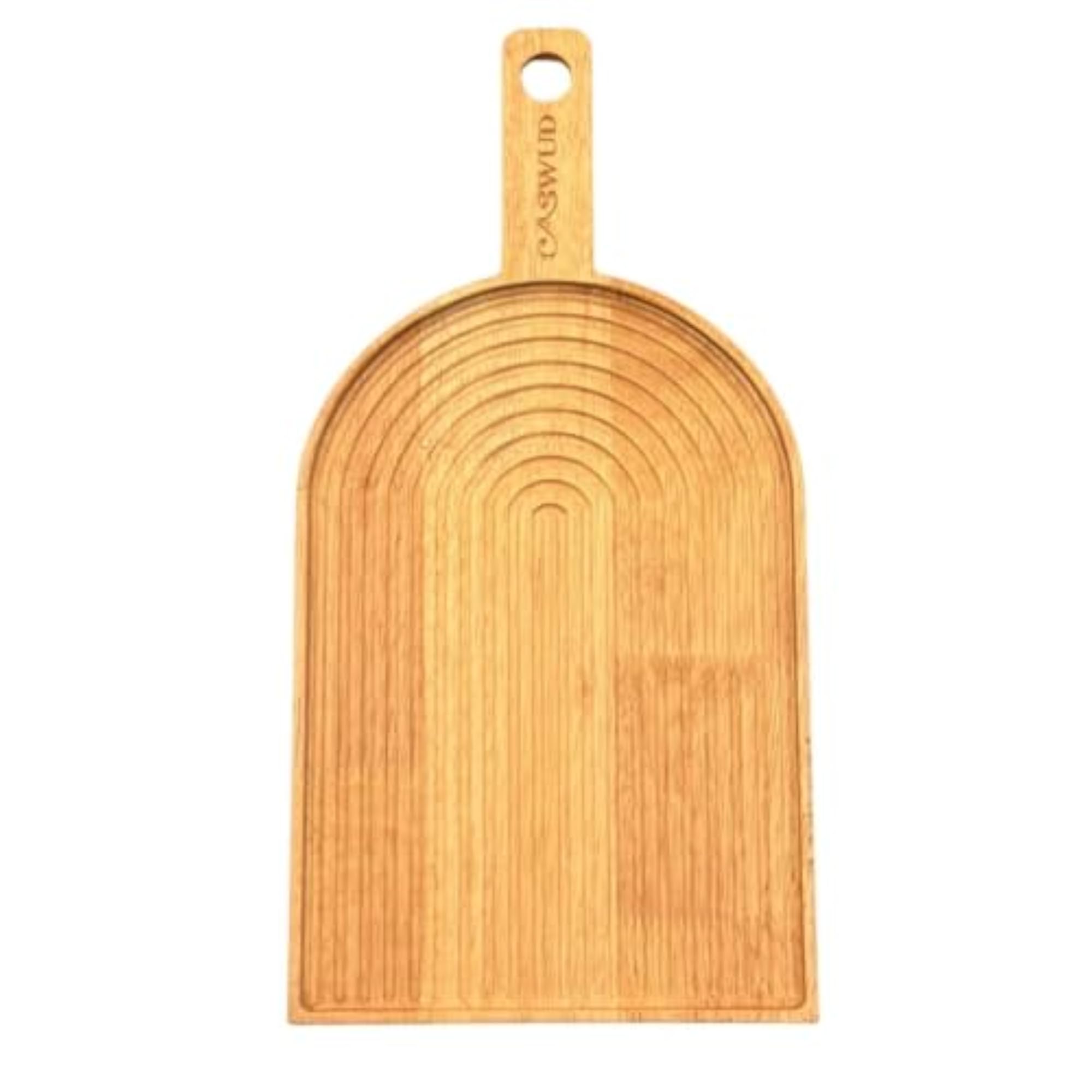 Fluted Wave Paddle Serving Board, Elegant Design