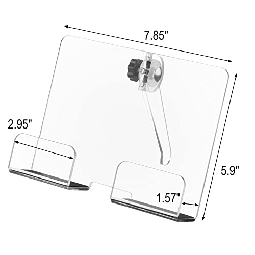 Beautyflier Acrylic Cookbook Holder Reading Book Holder With Any Adjustable Height, Foldable Cookbook Stand Holder For Viewing Cookbooks, Tablets Perfect For Using In Restaurant, Kitchen, Tabletop #TOP5