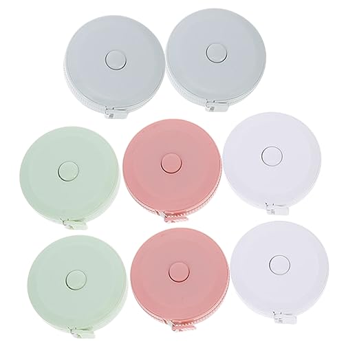 Gogogmee 8Pcs Flexible Sewing Tape Measure Retractable Body Measuring Tape for Accurate Waist Measurement Tailoring Crafts Lightweight Portable with Markings
