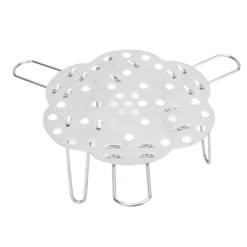 BAOFUYA Estante de Vapor de Acero Inoxidable, Inserto Redondo de Vapor Redonda Expandible Plegable para Macetas de Cocina Cocción Al Vapor Cocción