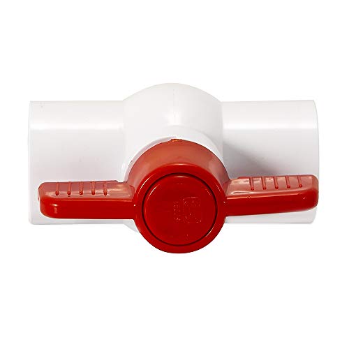 Image of Eastman 1 Inch IPS Schedule 40 PVC Ball Valve, Quarter Turn Ball Valve, White, 20081