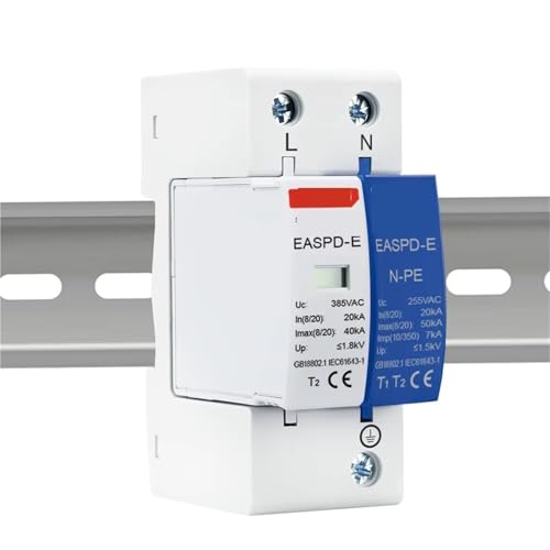 Parafoudre AC sécurise la maison pendant l'orage Dispositif 4P 275V Rail DIN
