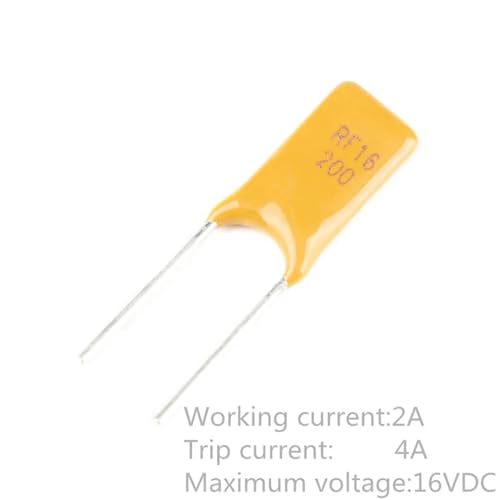 Fusible réinitialisable PPTC 16V 2A 2000MA haute conductivité avec pas de 5mm RF16-200