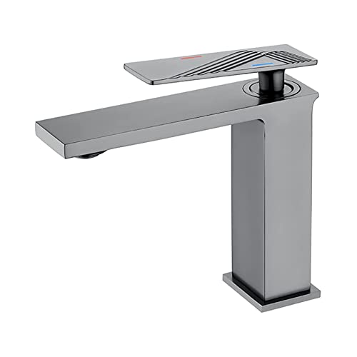 Robinet de lavabo à poignée unique anti-calcaire en laiton durable