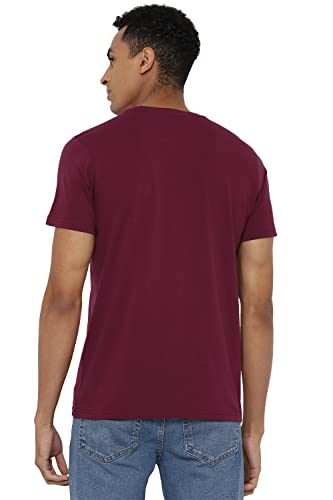Image of Allen Solly Men's Round Neck T‑Shirt | Regular Fit | Soft Cotton | Chest Logo Print | Casual Everyday Wear