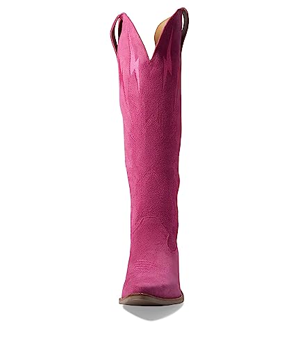 Image of Dingo Womens Thunder Road Embroidered Snip Toe Casual Boots Knee High Mid Heel 2-3 inch