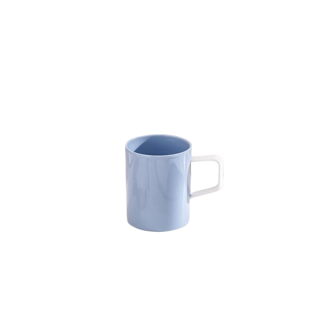 Kaffeetasse, 301 ml, Keramik, hochtemperaturbeständig, für Zuhause, Büro, einfache, handliche Tasse, Trinkbecher, Kaffeetasse (B)