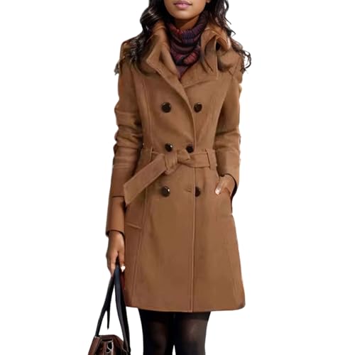 Trench veste chaud femme à manches longues protection thermique et coupe-vent
