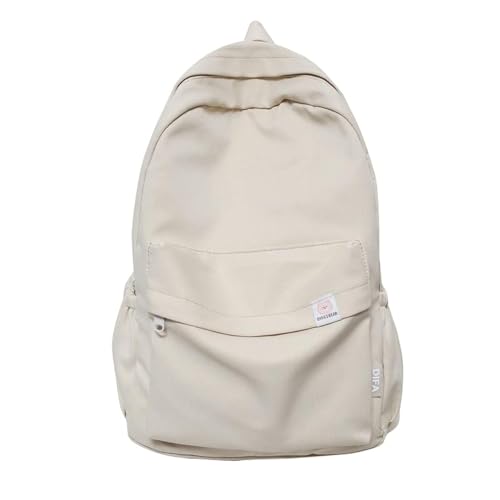 CHERSE Mochila Estética Kawaii de Volta às Escolas, Material Escolar Estético para Meninas Adolescentes, Bege, 43*29*13cm/16.53'*11.42'*5.12' (H*L*W), Clássico