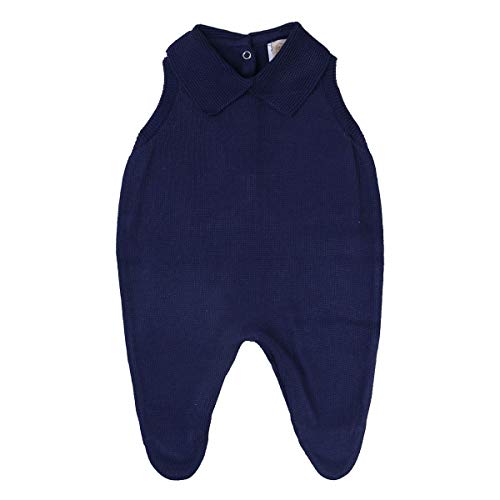 Saída de Maternidade Tricot com Casaquinho Din Don, Marinho, P