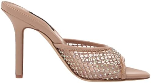 Nine West Women's IRIEP3 Heeled Sandal, Clear/Nude 110, 8 | Image 5